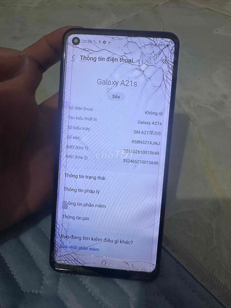 Samsung Galaxy A21s Đã qua sử dụng. Mua bán Điện thoại tại Quận Ninh Kiều Cần Thơ được đăng bởi nguyễn quốc thiết  hình 1