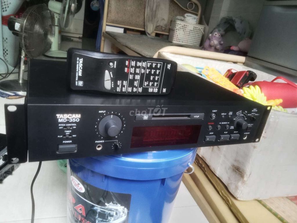 Đầu MD Tascam MD-350 Đen China. Mua bán Tivi, Âm thanh tại Huyện Đức Hòa Long An được đăng bởi võ văn hùng hình 1