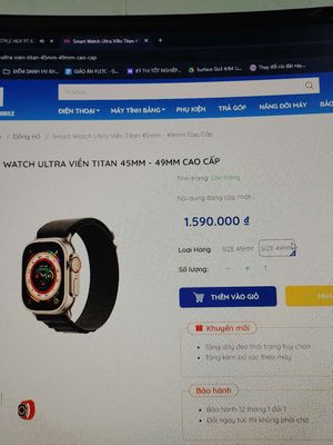 Smart Watch Ultra 49mm. Mua bán Thiết bị đeo thông minh tại Thành phố Thủ Dầu Một Bình Dương được đăng bởi Khang Huy