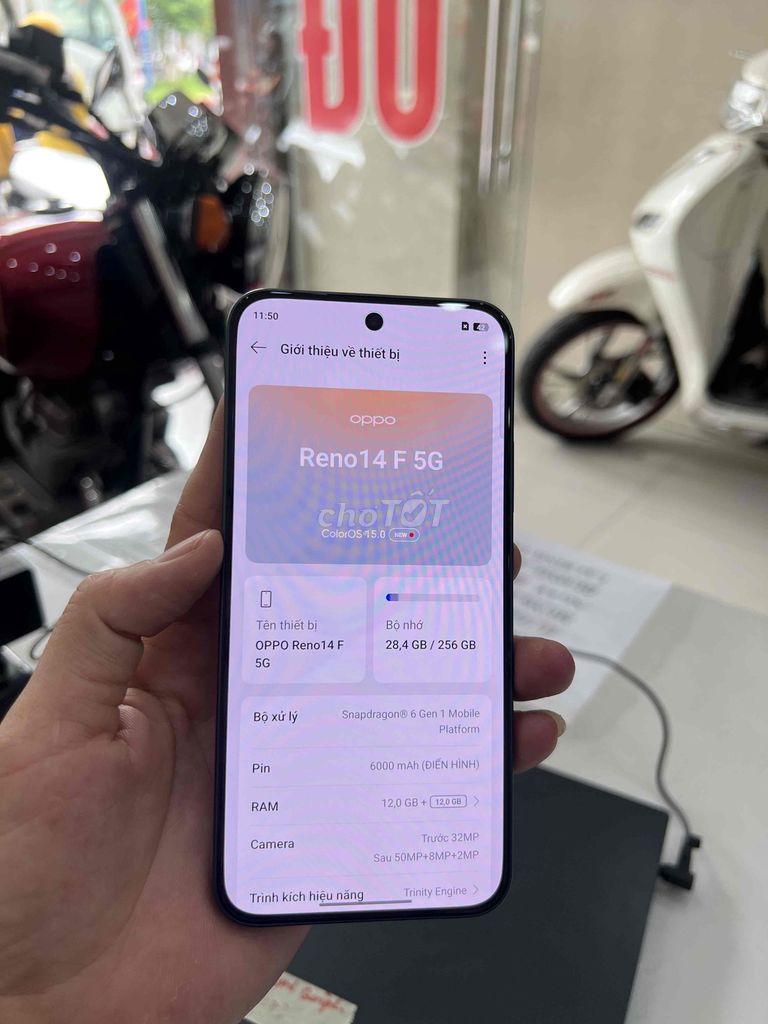 Oppo Reno14 F 5G 12/256gb full box bh 6/7/2026.. Mua bán Điện thoại tại Quận Tân Bình Tp Hồ Chí Minh được đăng bởi Cầm Đồ Lê Cường hình 1