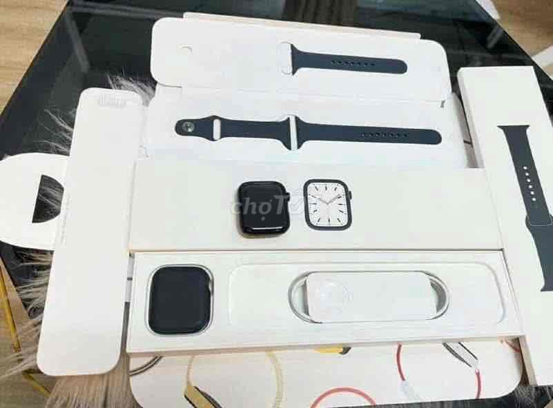 Bán apple watch sr9/45 Thép đen likennew bh 9/2025