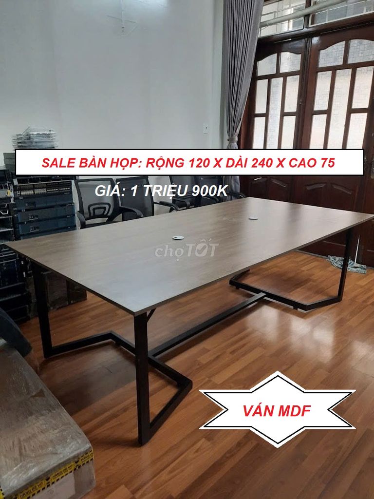 BÀN LÀM VIỆC CHÂN SẮT & BÀN MDF CÔNG NGHIỆP