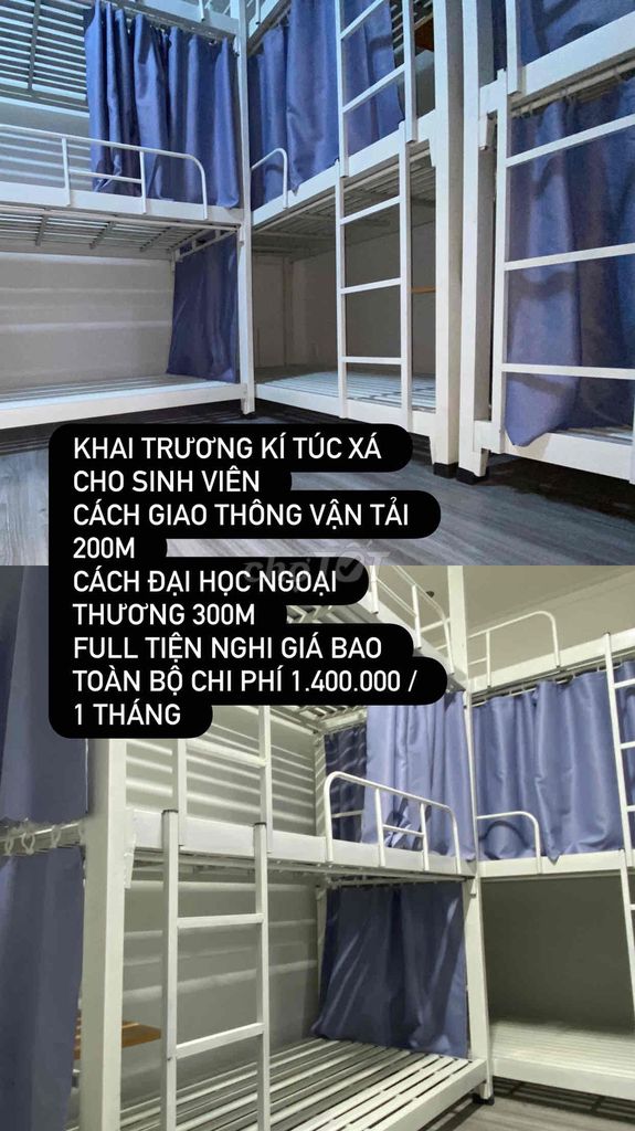 kí túc xá cho sinh viên mới khai trương gần uth bao toàn bộ chi phí