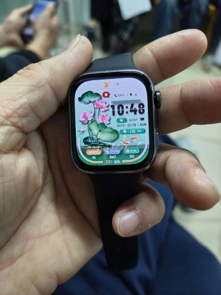 Đồng hồ thông minh Đen. Mua bán Thiết bị đeo thông minh tại Huyện Tiên Lữ Hưng Yên được đăng bởi dat trinh hình 1