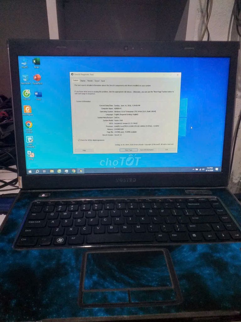 Dell Vostro i5-3320m 8GB/SSD 128GB xem phim.. Mua bán Laptop tại Quận Hà Đông Hà Nội được đăng bởi Rhythm hình 1
