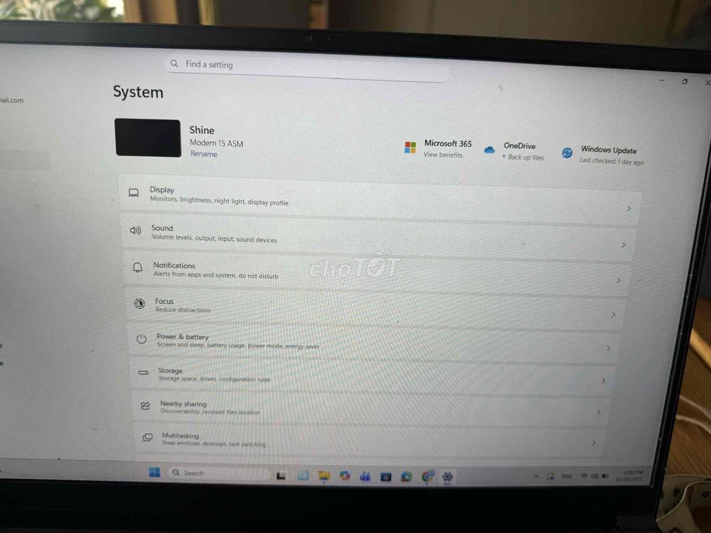 MSI Modern 15 A5M R5 5500U 15.6 inch 32GB/512GB. Mua bán Laptop tại Quận Bình Thạnh Tp Hồ Chí Minh được đăng bởi Lưu Hoàng hình 1