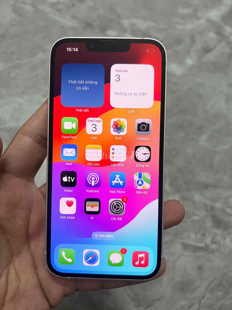 Apple iPhone 14 128GB Trắng Zin all đẹp ios 17. Mua bán Điện thoại tại Huyện Kim Sơn Ninh Bình được đăng bởi Keng  hình 1