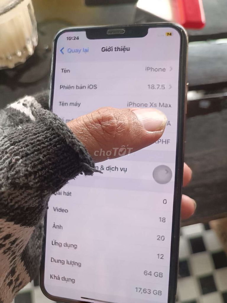Apple iPhone Xs Max 64GB Vàng hồng. Mua bán Điện thoại tại Huyện Giồng Trôm Bến Tre được đăng bởi Si Si hình 1