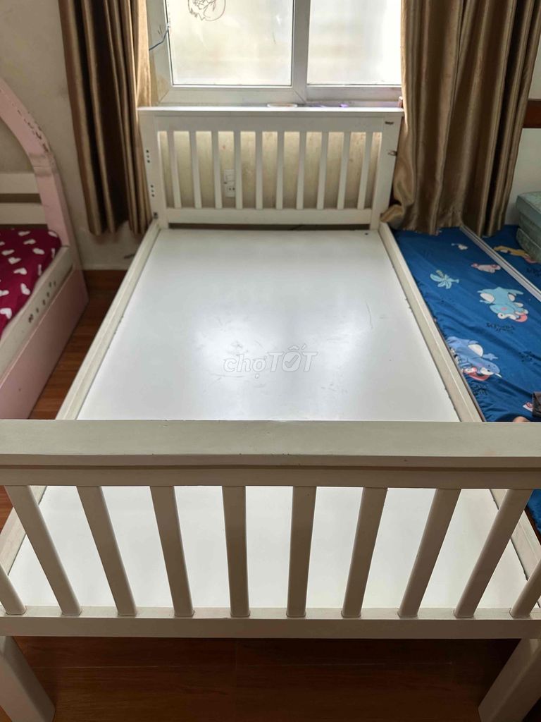 Giường Gỗ thịt 1m x 1m8 Trắng cũ 99%. Mua bán Giường, chăn ga gối nệm tại Quận Hà Đông Hà Nội được đăng bởi lê thị hồng nhung hình 1