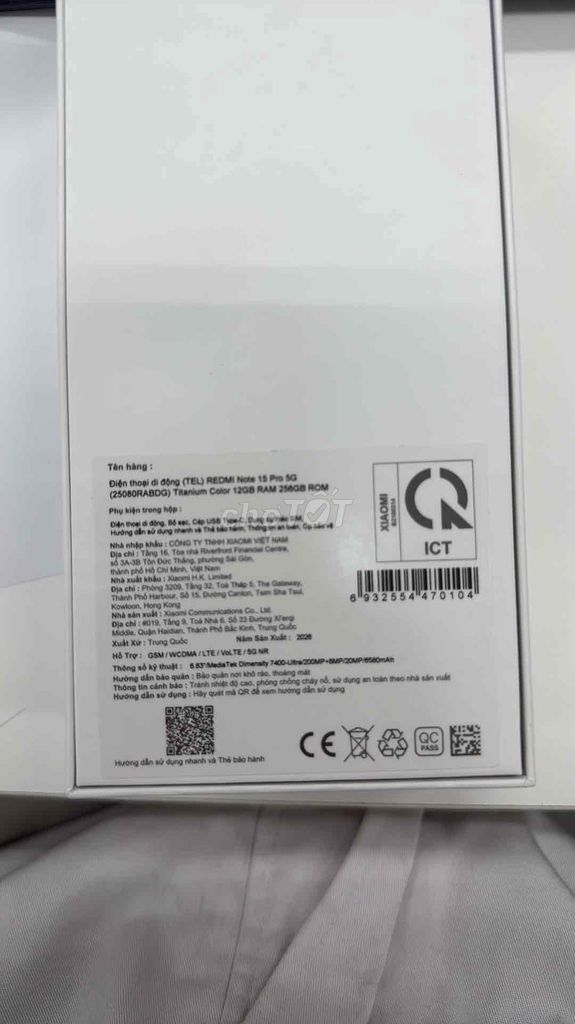 Xiaomi Redmi Note 15 Pro. Mua bán Điện thoại tại Quận Bắc Từ Liêm Hà Nội được đăng bởi Loc PT hình 1
