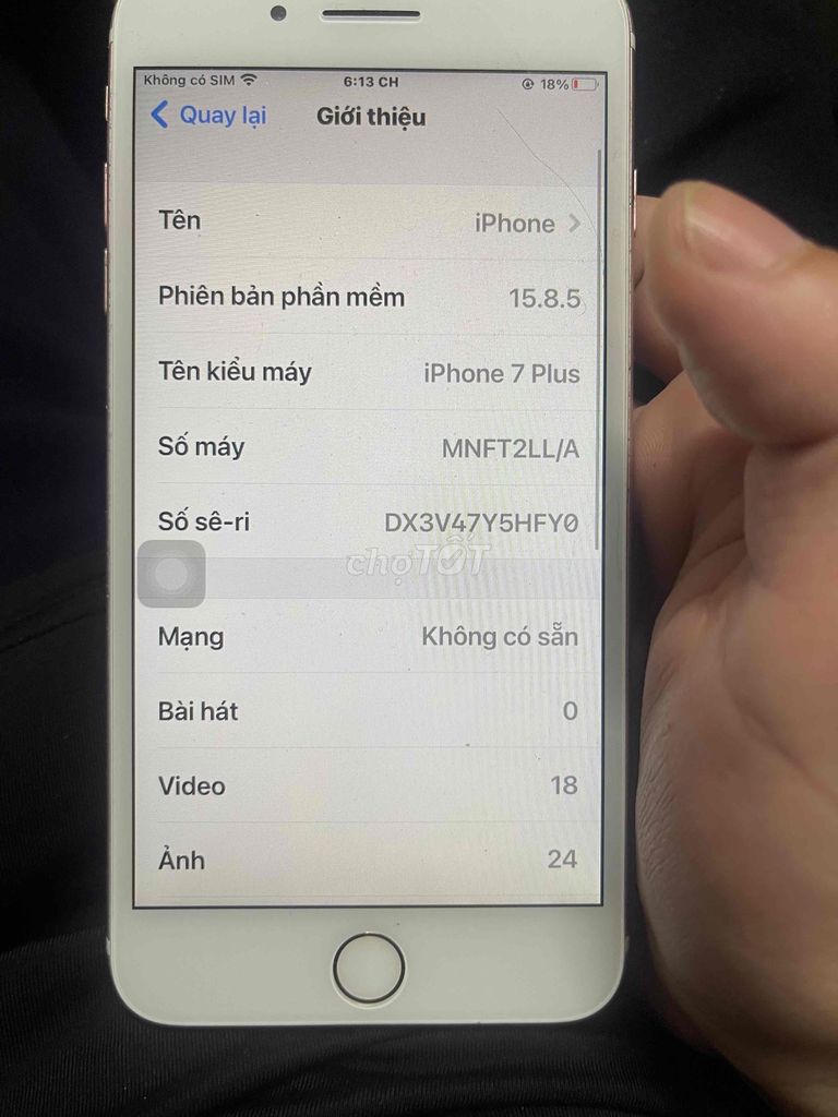 Apple iPhone 7 Plus Trắng. Mua bán Điện thoại tại Quận Hai Bà Trưng Hà Nội được đăng bởi le huynh hình 1