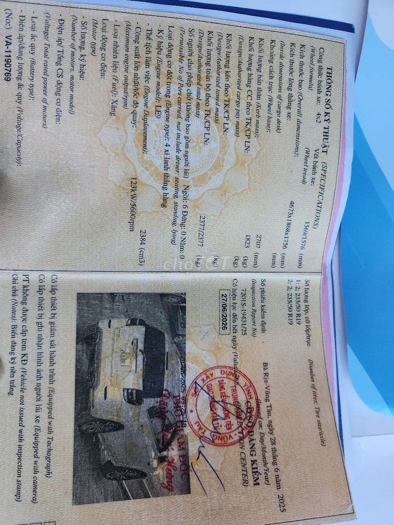 2017 Revv 2.4 - 105000 km. Mua bán Ô tô tại Quận 12 Tp Hồ Chí Minh được đăng bởi Tuấn hình 20