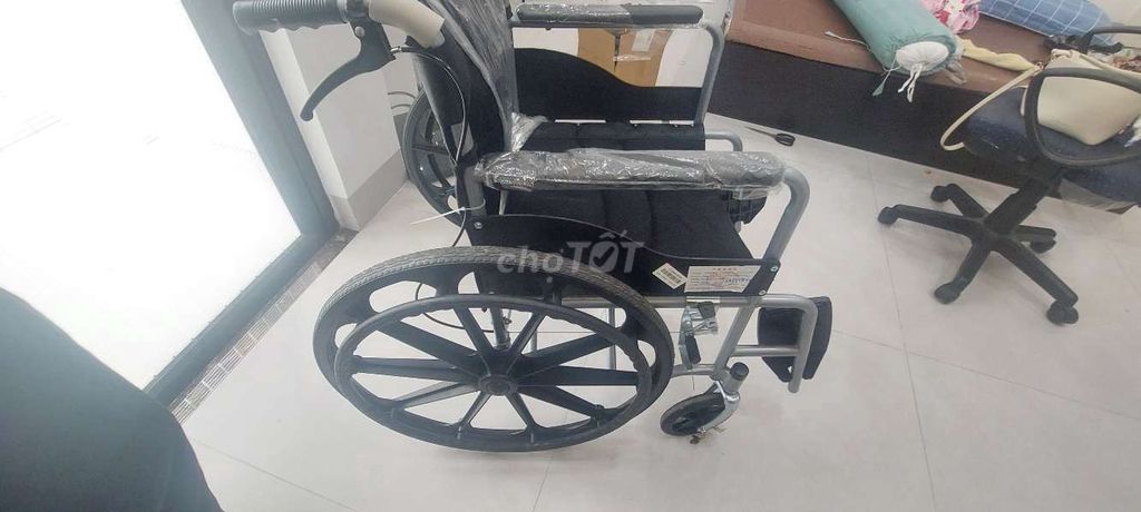 Xe lăn Kim loại Vải Đen đã sử dụng. Mua bán Đồ chuyên dụng, Giống nuôi trồng tại Thành phố Nam Định Nam Định được đăng bởi Trân Tú hình 1