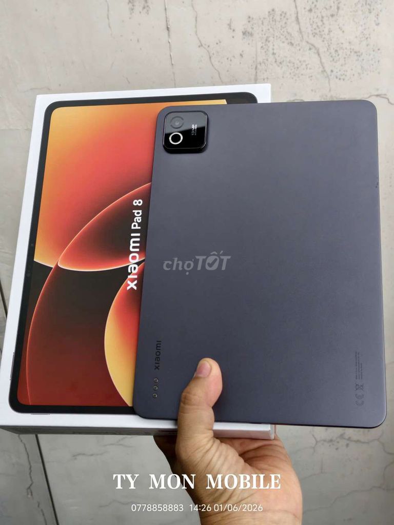 Xiaomi Pad 8 Snap 8s Gen 4 8GB/128GB. Mua bán Máy tính bảng tại Quận 5 Tp Hồ Chí Minh được đăng bởi TY  MON MOBILE hình 1