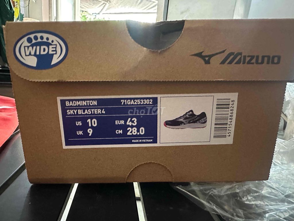 Giày cầu lông Mizuno Sky Blaster 4 Nam Nữ. Mua bán Giày dép tại Thành phố Thủ Đức Tp Hồ Chí Minh được đăng bởi Xuân Lợi hình 1