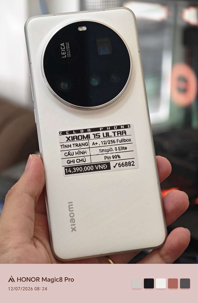 Xiaomi 15 Ultra 12GB/256GB Pin 99 Fullbox Rom TV. Mua bán Điện thoại tại Quận Ninh Kiều Cần Thơ được đăng bởi Zelda Phone hình 1