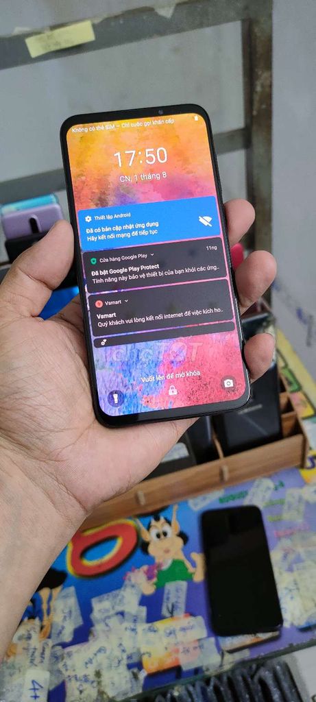 Vsmart Live , ram 6gb, 2sim, vân ✋ siêu âm. Mua bán Điện thoại tại Quận Gò Vấp Tp Hồ Chí Minh được đăng bởi A LONG   nhận thanh toán THẺ TÍN DỤNG hình 1