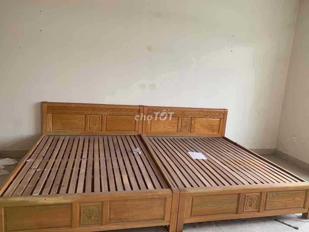Giường gỗ sồi Nga 1.6m. Mua bán Giường, chăn ga gối nệm tại Thành phố Long Khánh Đồng Nai được đăng bởi Dũng hình 1