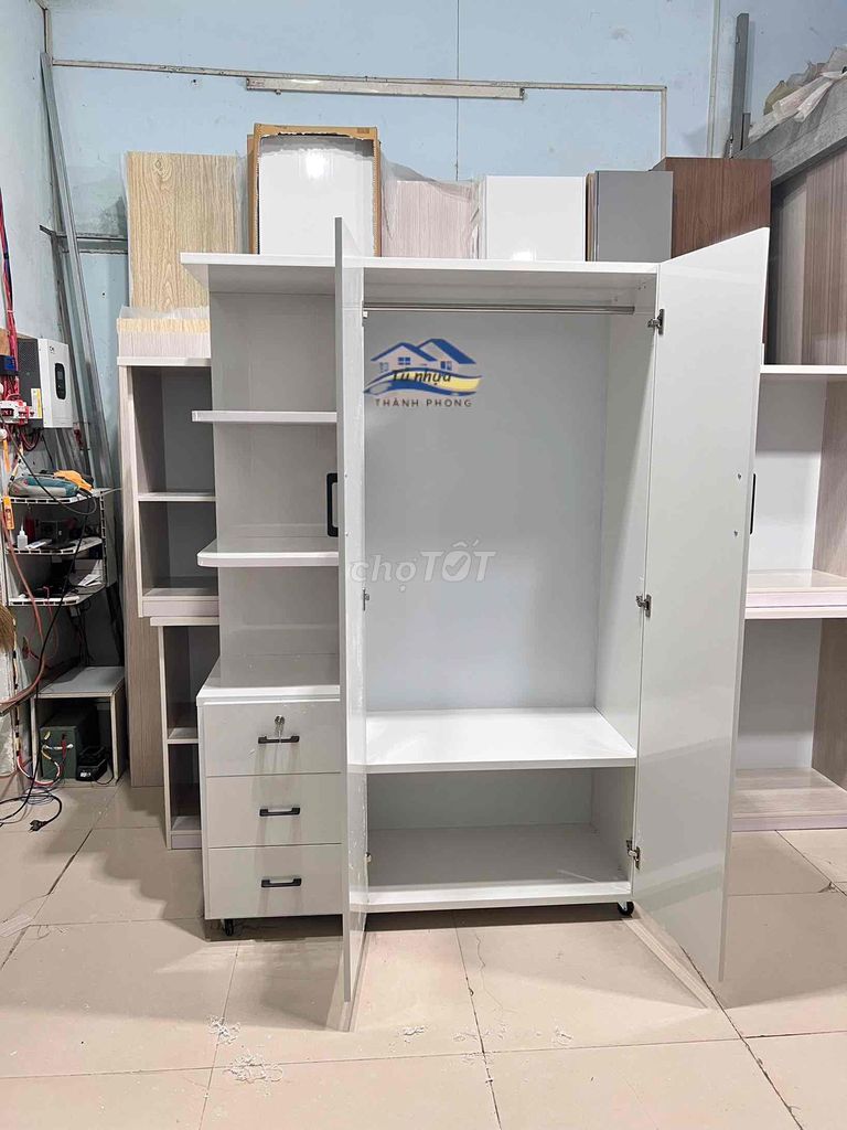 Tủ quần áo nhựa trắng 1m23x1m80x47cm. Mua bán Tủ, kệ gia đình tại Thành phố Thủ Đức Tp Hồ Chí Minh được đăng bởi Ngọc Lan hình 1