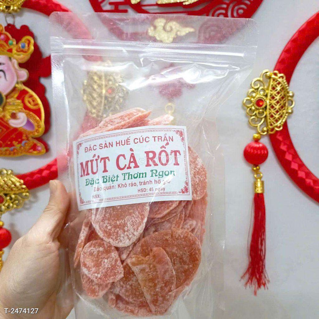 500g Mứt Cà Rốt - Ngọt Ngào Tự Nhien