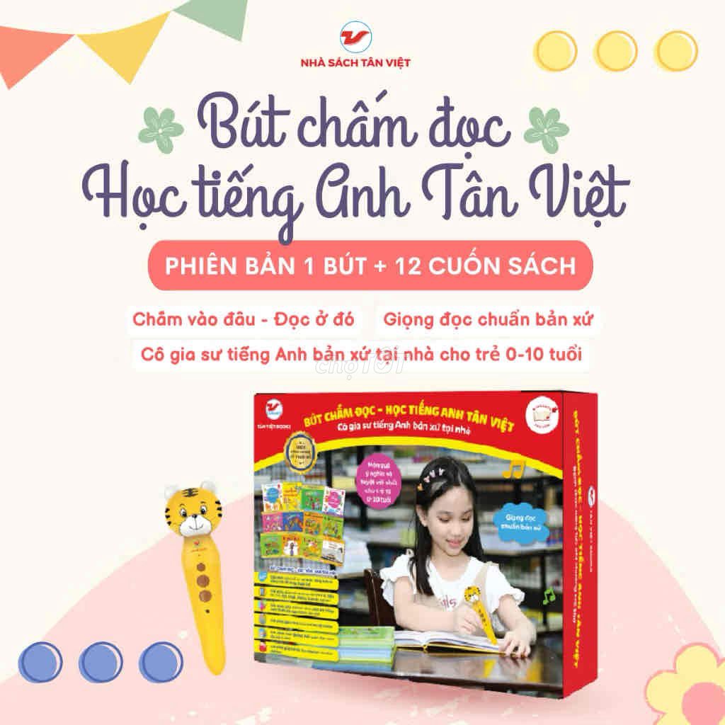 Pass Rẻ Bộ Bút Chấm Đọc Tiếng Anh Tân Việt 12 Cuốn. Mua bán Mẹ và bé tại Quận Đống Đa Hà Nội được đăng bởi Anh Anh hình 1