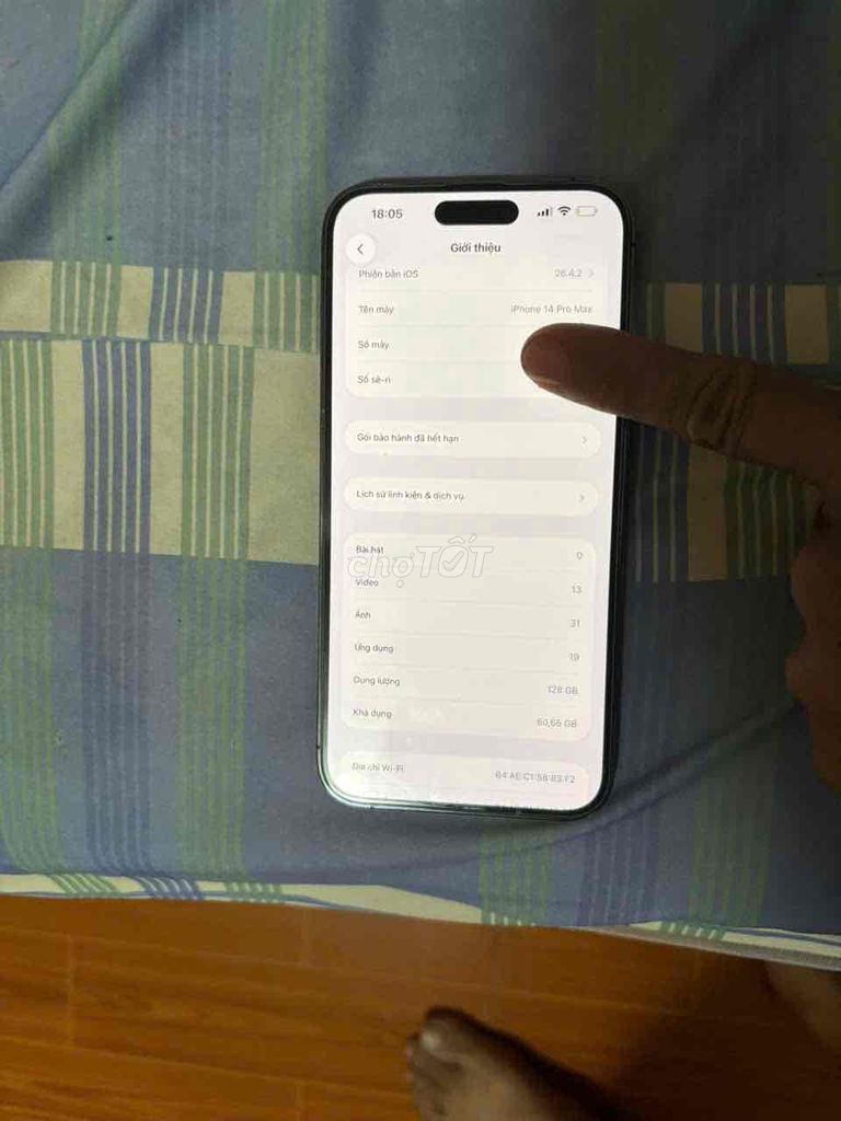 Apple iPhone 14 Pro Max 128GB VN/A. Mua bán Điện thoại tại Thành phố Bến Tre Bến Tre được đăng bởi Nguyễn Thị Ngọc Ngoan hình 1