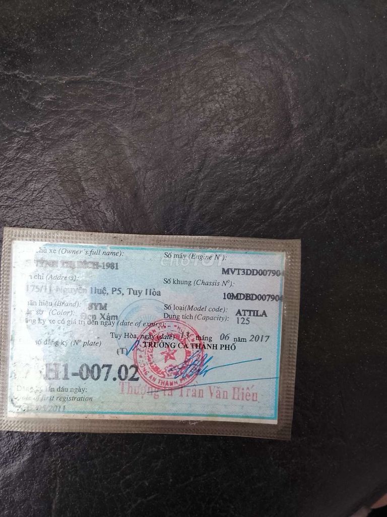 bán SYM Attila Đỏ Đen. Mua bán Xe máy tại Thành phố Nha Trang Khánh Hòa được đăng bởi TNT  hình 4