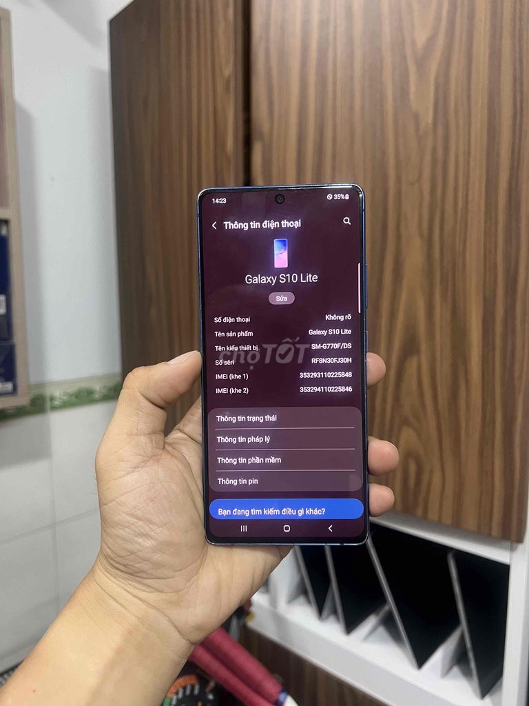 Samsung Galaxy S10 Lite 128GB Xanh. Mua bán Điện thoại tại Quận Gò Vấp Tp Hồ Chí Minh được đăng bởi Duy Anh hình 1