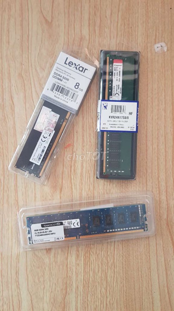 RAM PC GIÁ RẺ CÒN BẢO HÀNH LÂU  - 2T 8GB, 1T 4GB