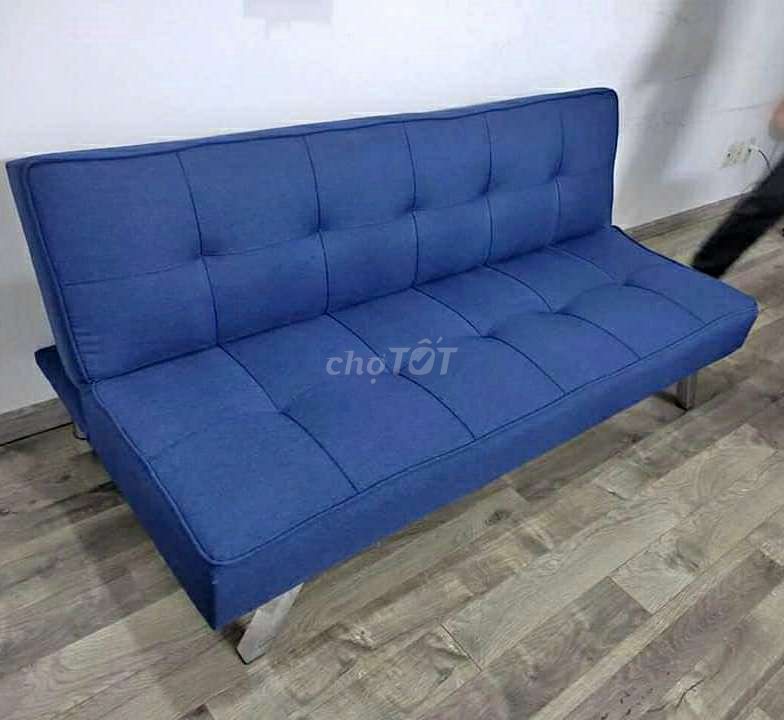 Ghế sofa vải xanh coban. Giao hỏa tốc