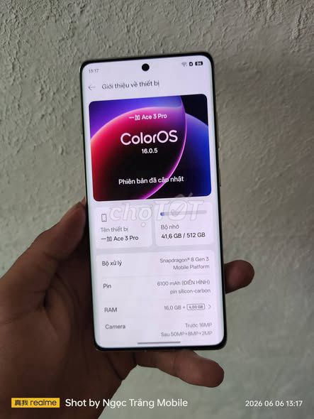 OnePlus Ace 3 Pro 16GB/512GB Bạc. Mua bán Điện thoại tại Quận 5 Tp Hồ Chí Minh được đăng bởi Hội Đồ Điện Tử hình 1