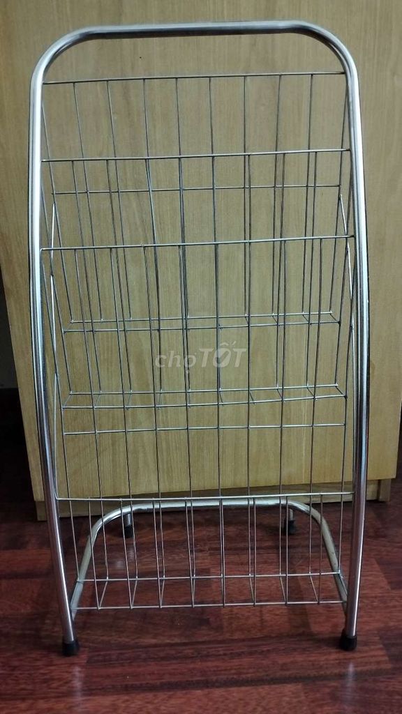 Kệ đựng sách báo Inox 3 tầng. Mua bán Tủ, kệ gia đình tại Quận Nam Từ Liêm Hà Nội được đăng bởi Raven hình 1