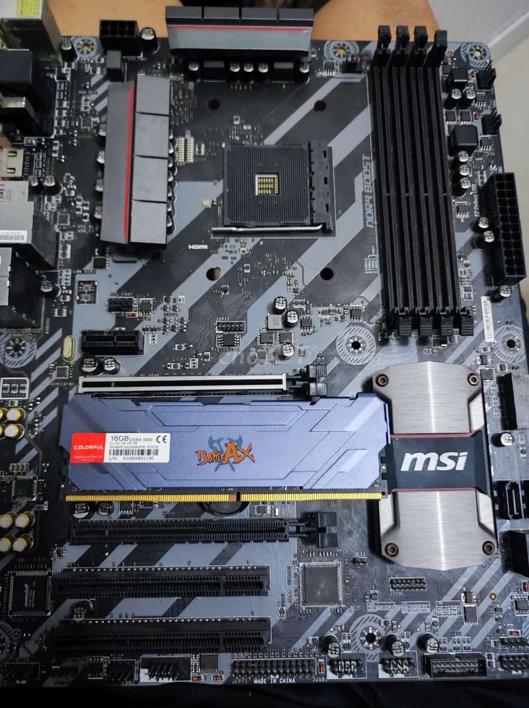 Ram 16gb 3000 + xác b350. Mua bán Linh kiện (RAM, Card...) tại Huyện Thống Nhất Đồng Nai được đăng bởi hiếu hình 1