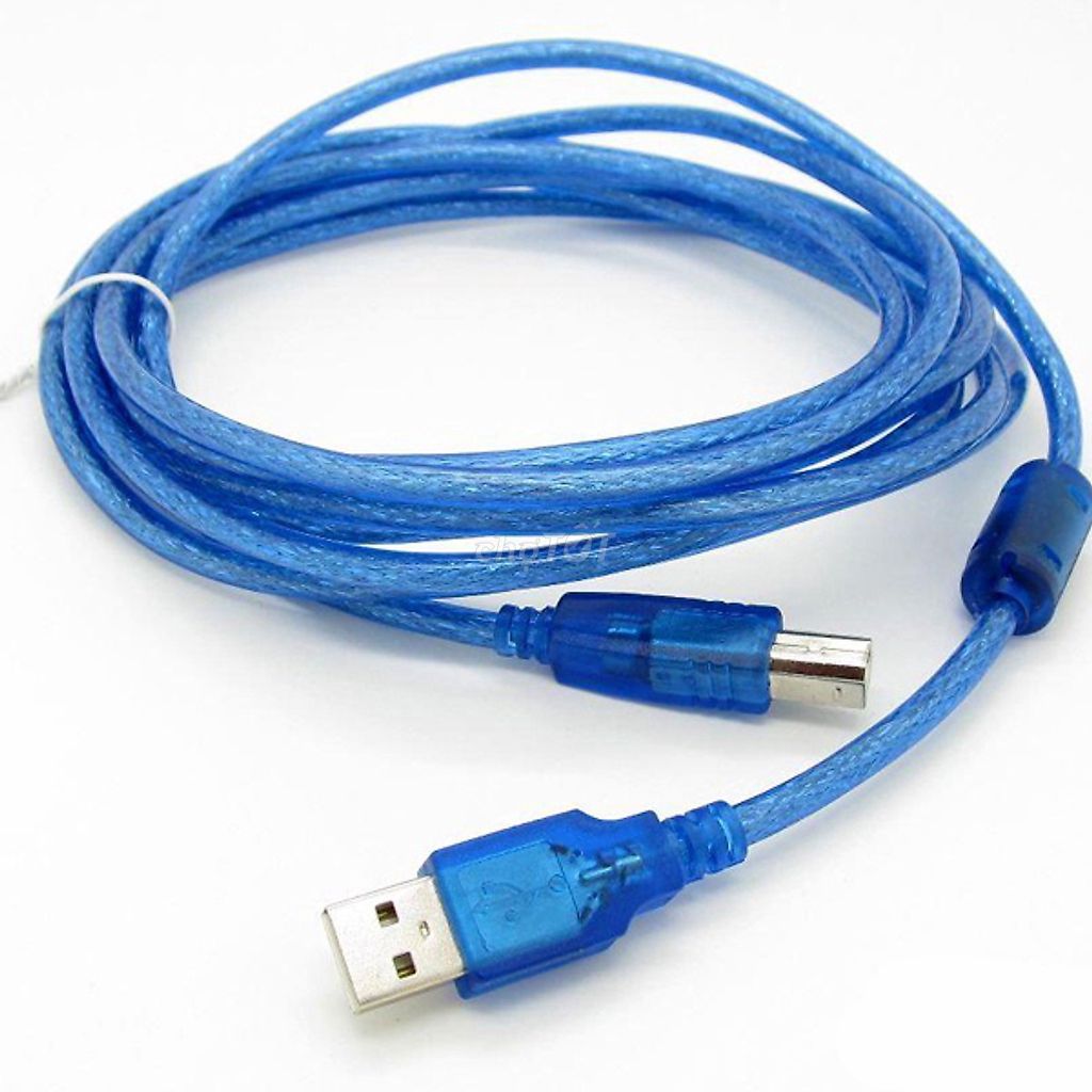 Dây cáp máy in cổng USB dài 1,5M màu xanh giá rẻ
