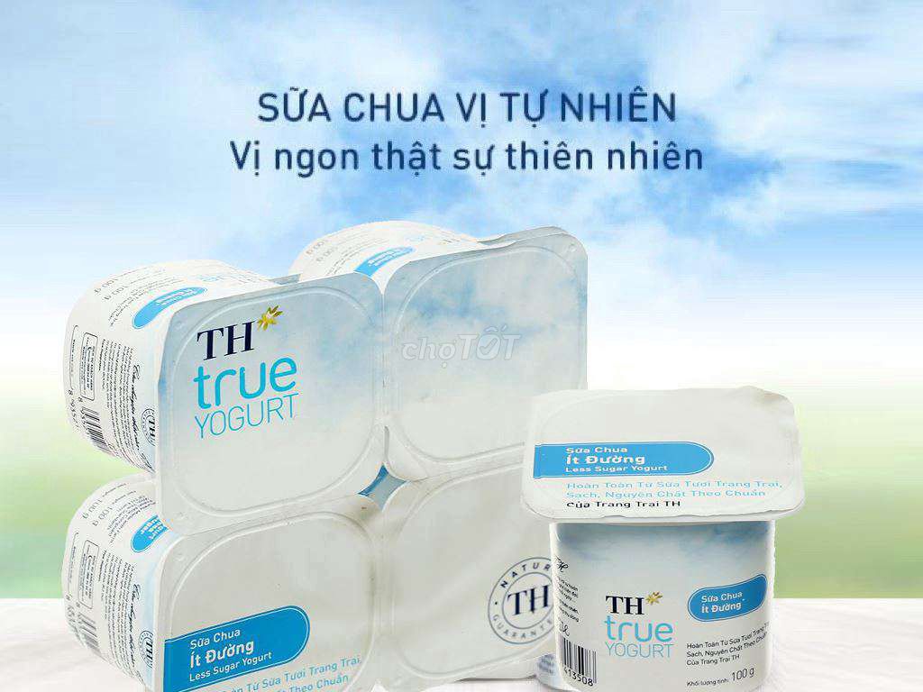 Sữa chua TH true YOGURT Ít đường 100g Thùng 12 Lốc. Mua bán Đồ ăn, thực phẩm và các loại khác tại Thành phố Bến Tre Bến Tre được đăng bởi Siêu Thị Sữa Bé hình 1