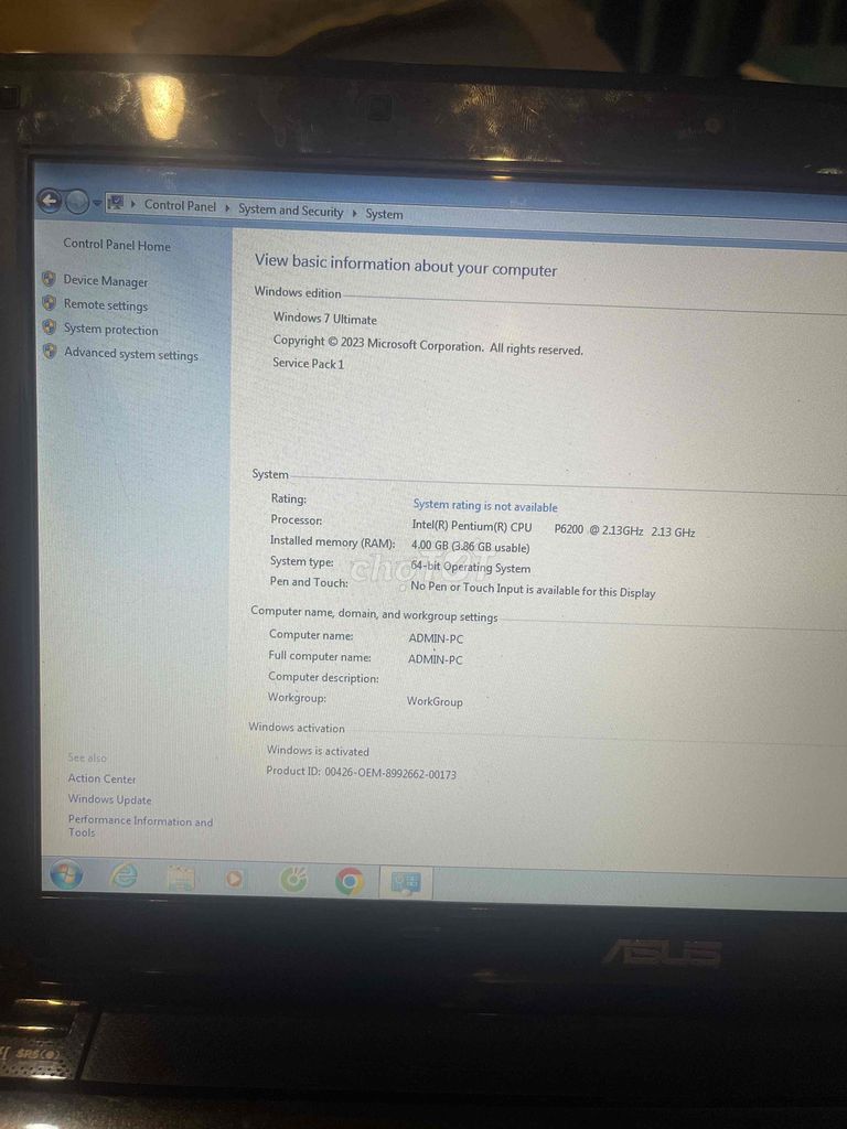 Asus P6200 4GB Windows 7 Đen. Mua bán Laptop tại Quận Hồng Bàng Hải Phòng được đăng bởi Viet anh hình 1