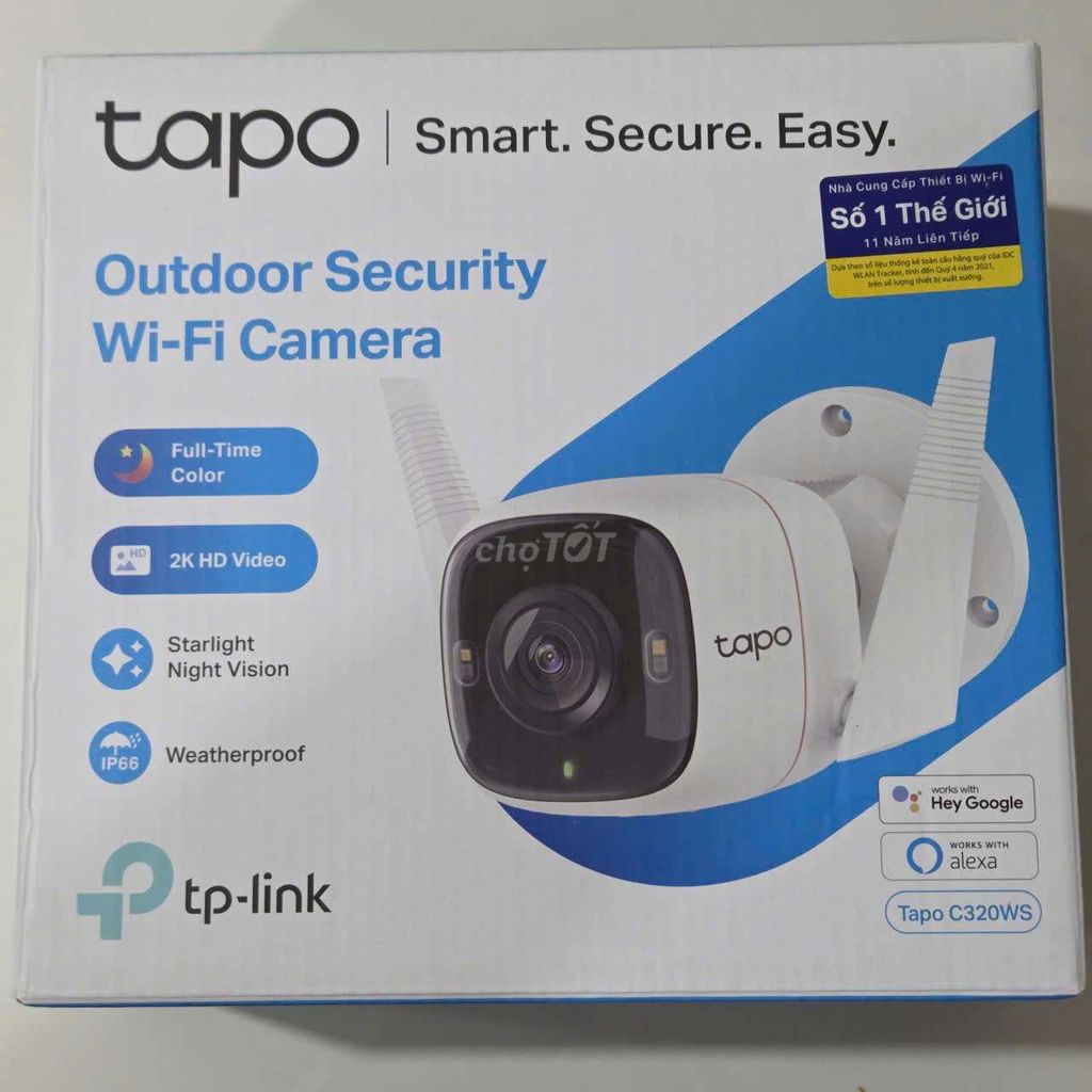 Camera an ninh Tapo C320WS 4MP Trắng 2 bộ. Mua bán Máy ảnh, Máy quay tại Thành phố Tân An Long An được đăng bởi Nhân Khánh Hậu hình 1