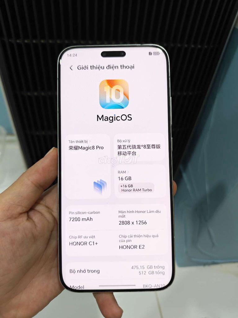 Honor Magic 8 Pro 16/512GB Pin 99. Mua bán Điện thoại tại Quận Gò Vấp Tp Hồ Chí Minh được đăng bởi Vân hình 1