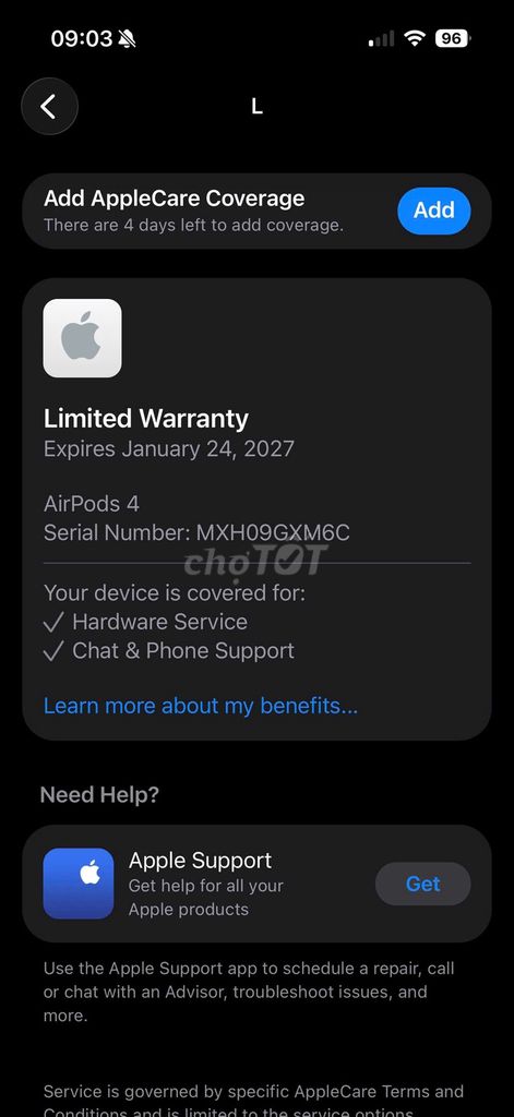 Tai nghe Apple AirPods 4 ANC Trắng. Mua bán Tivi, Âm thanh tại Quận Liên Chiểu Đà Nẵng được đăng bởi Try Hard hình 1