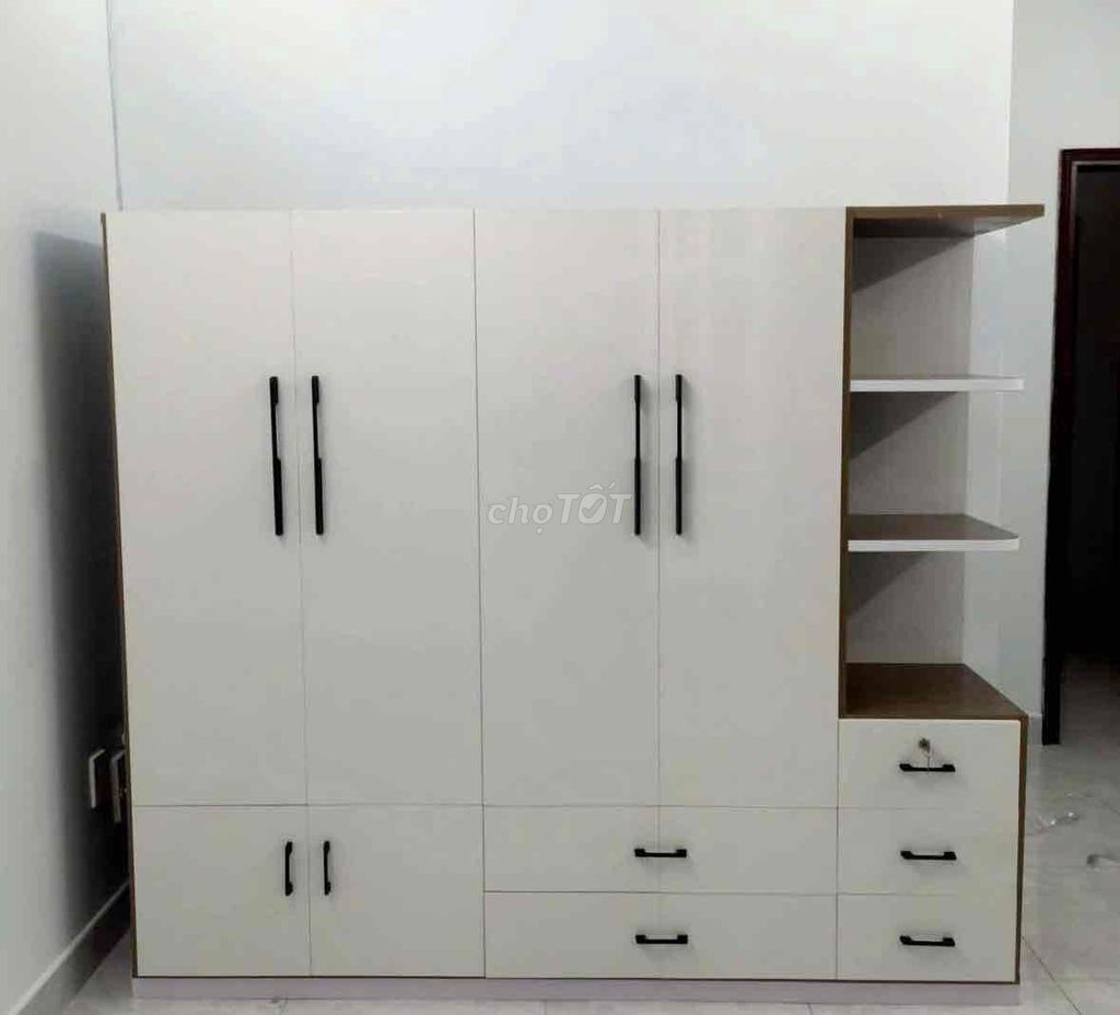 Tủ quần áo Nhựa Đài Loan Trắng 4 cánh. Mua bán Tủ, kệ gia đình tại Huyện Nhà Bè Tp Hồ Chí Minh được đăng bởi Hong Le hình 1