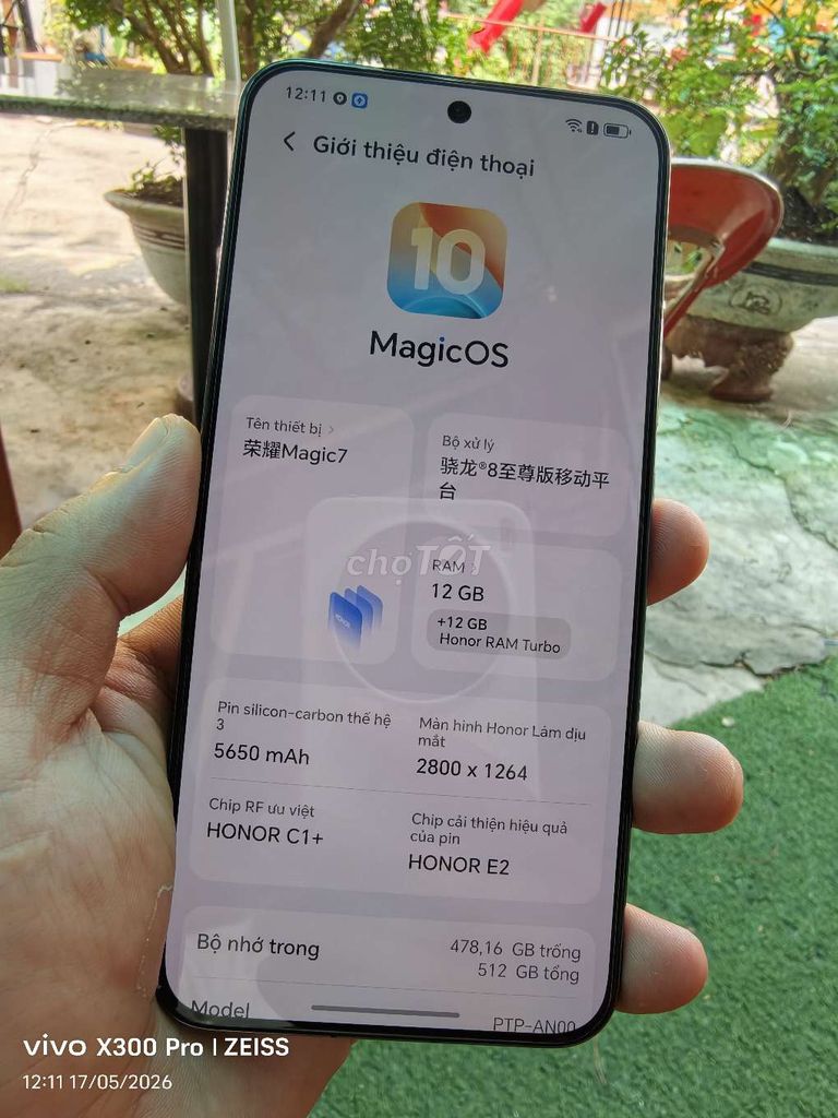 Honor Magic 7 512GB. Mua bán Điện thoại tại Thành phố Bến Tre Bến Tre được đăng bởi Lê Trường hình 1