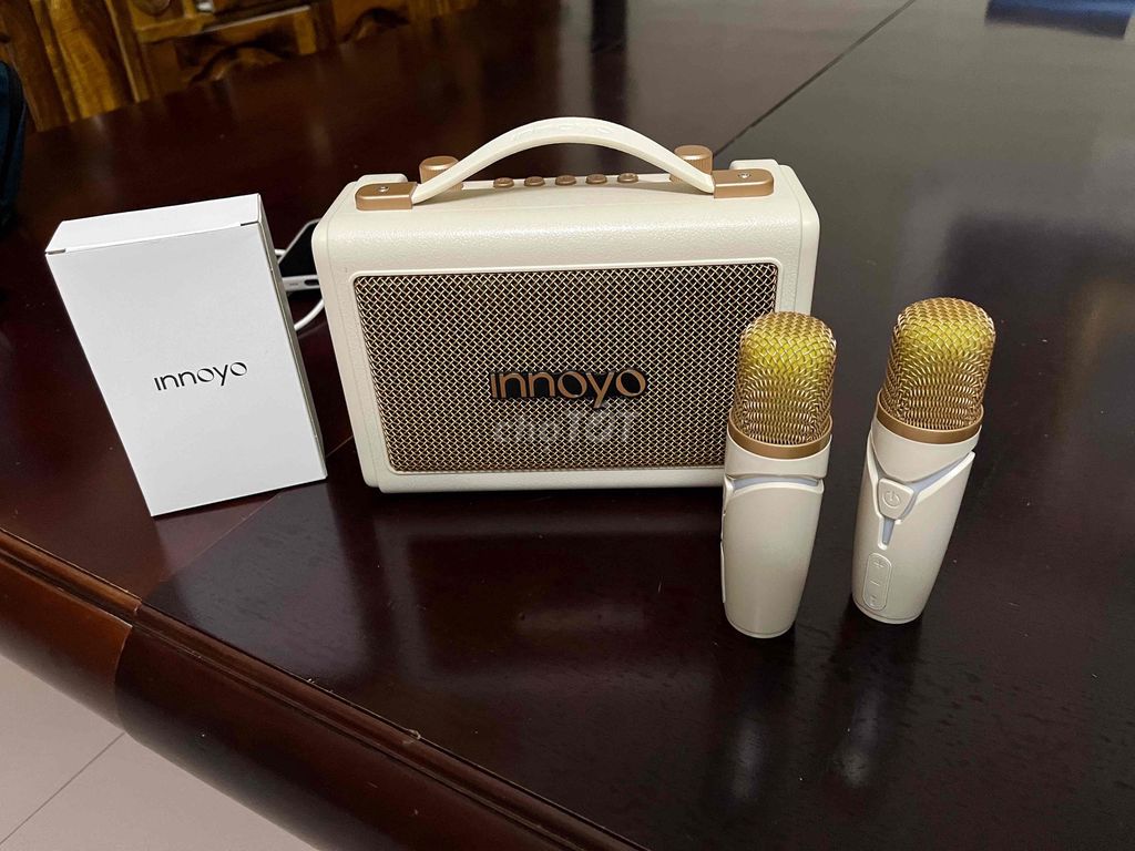 Thanh lý mới 2 Loa Karaoke Innoyo Trắng 2 mic. Mua bán Tivi, Âm thanh tại Thành phố Thái Bình Thái Bình được đăng bởi Thanh Tùng hình 1