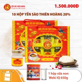 10 Hộp yến sào Thiên Hoàng 20%