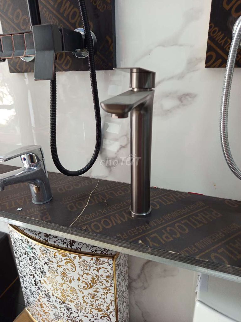 Vòi chậu Inox đồng 30cm Bạc. Mua bán Thiết bị vệ sinh, nhà tắm tại Quận Đống Đa Hà Nội được đăng bởi tk 681 hình 1