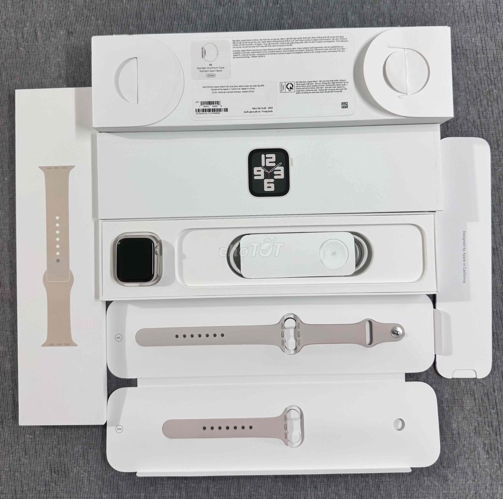 Apple Watch SE2/40MM GPS Nhôm Starlight Fullbox