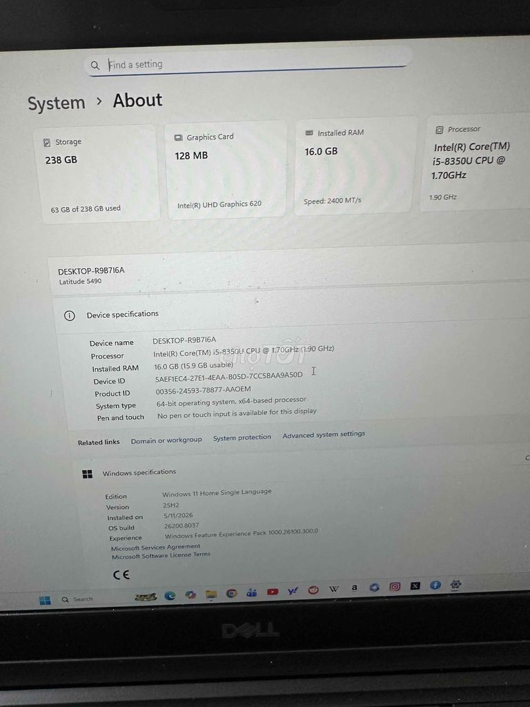 Dell. Mua bán Laptop tại Quận Liên Chiểu Đà Nẵng được đăng bởi Huỳnh Thuỷ hình 1