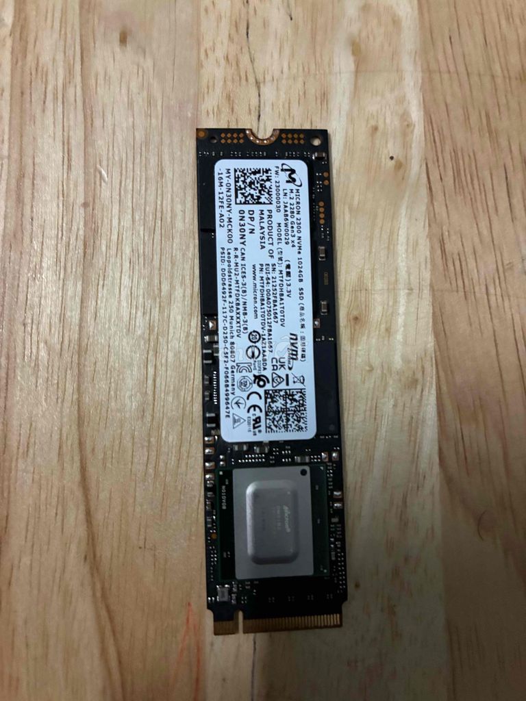 Ssd 1TB Micron 2200 gen 3 giá tốt. Mua bán Linh kiện (RAM, Card...) tại Quận 4 Tp Hồ Chí Minh được đăng bởi Vi Us hình 1