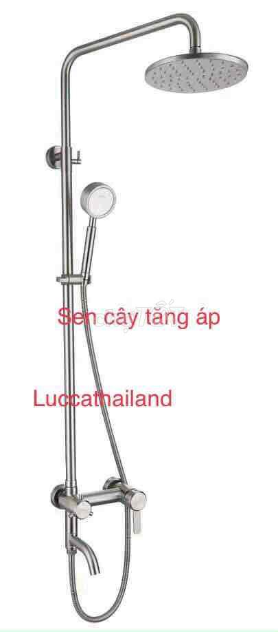 Bộ sen tắm nóng lạnh tăng áp inox 304