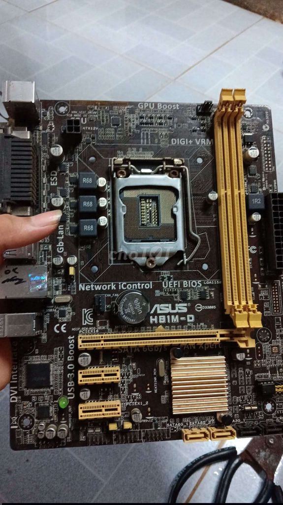 Bo mạch chủ ASUS H81M-D Đã qua sử dụng. Mua bán Linh kiện (RAM, Card...) tại Huyện Châu Đức Bà Rịa - Vũng Tàu được đăng bởi phi hùng nguyễn hình 1