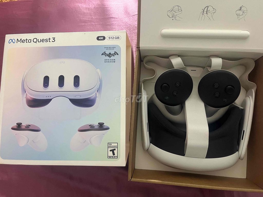 Kính thực tế ảo Meta Quest 3 512GB Trắng. Mua bán Thiết bị đeo thông minh tại Thành phố Dĩ An Bình Dương được đăng bởi Đặng Nhất Thống hình 1